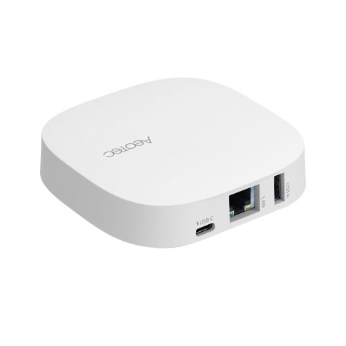 Aeotec Smart Home Hub 2, a SmartThings hub with Zigbee, Thread, Ethernet, Wi-Fi and Bluetooth