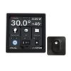 Shelly Wall Display Wi-Fi + Bluetooth touch screen wall switch and control panel (black) + BLU H&T sensor