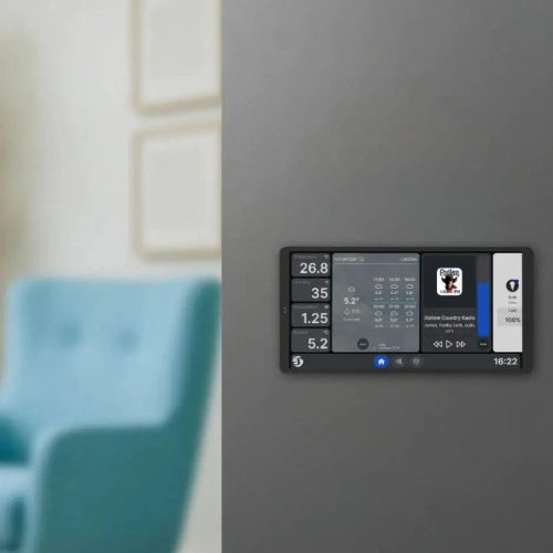 Shelly Wall Display X2i – Wall control panel and light switch, Wi-Fi, Bluetooth, silver