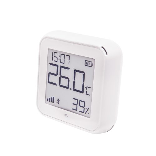 Shelly PLUS GEN3 H&T Wi-Fi + Bluetooth humidity and temperature sensor with e-paper display (matt white)