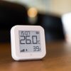 Shelly PLUS GEN3 H&T Wi-Fi + Bluetooth humidity and temperature sensor with e-paper display (matt white)
