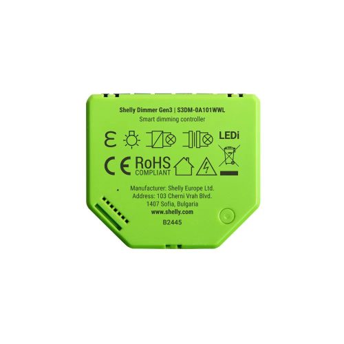 Shelly Dimmer Gen3 Wi-Fi + Bluetooth retrofit dimmer module