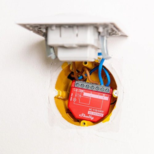 Shelly 1PM Gen4 multiprotocol (Wi-Fi+ Bluetooth / Zigbee 3.0) relay module, with power meter, Matter compatible