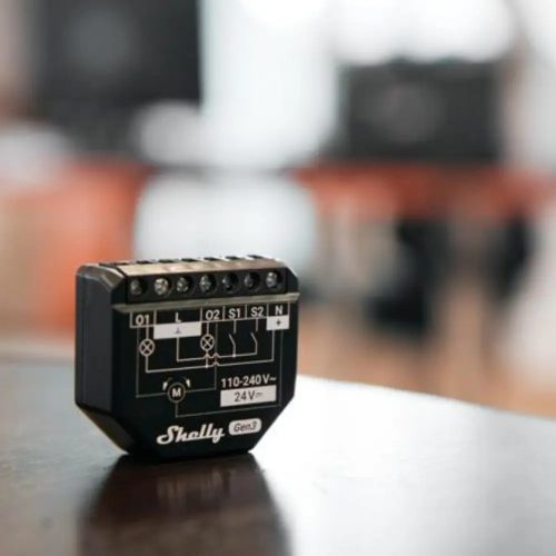 Shelly 2PM Gen3 dual channel Wi-Fi + Bluetooth smart relay module with roller shutter mode
