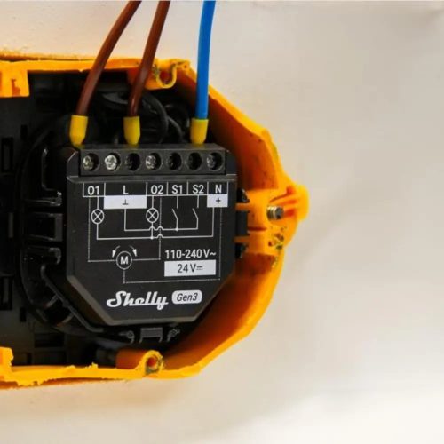 Shelly 2PM Gen3 dual channel Wi-Fi + Bluetooth smart relay module with roller shutter mode
