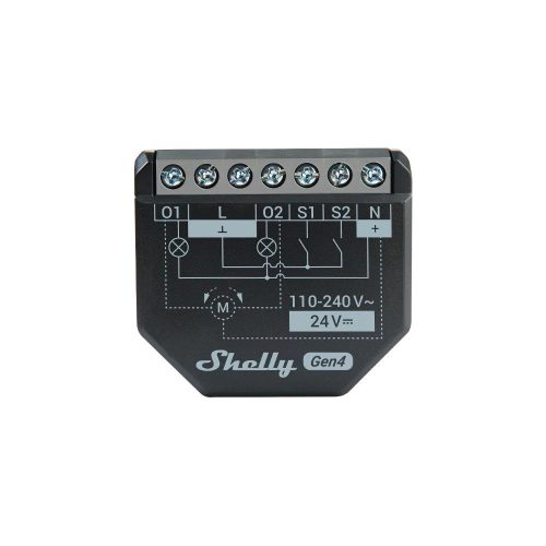 Shelly 2PM Gen4 dual channel Wi-Fi + Bluetooth / Zigbee 3.0  smart relay module with roller shutter mode
