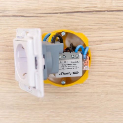 Shelly EM Mini Gen4 – smart power meter (16A), Wi-Fi, Bluetooth, Matter, Zigbee