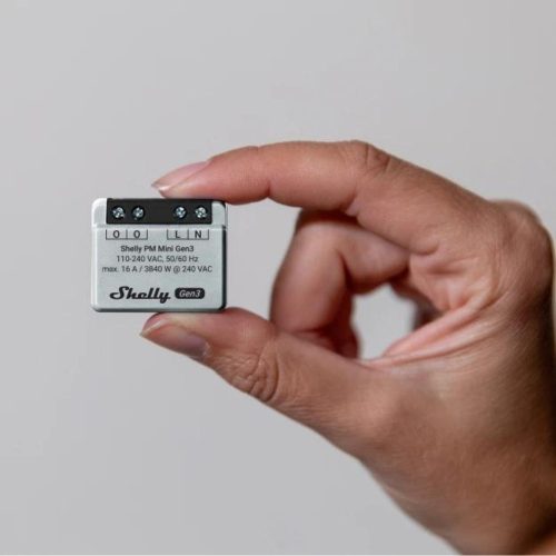 Shelly PM Mini GEN3, Wi-Fi + Bluetooth smart power meter, 1 channel (16A)