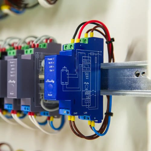 Shelly PRO Dimmer 0/1-10V PM (GEN3), a smart Wi-Fi+Ethernet controller with 0-10V / 1-10V output