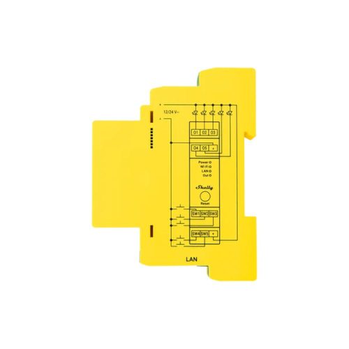 Shelly Pro RGBWW PM smart Wi-Fi + Ethernet RGBWW LED controller, DIN-rail compatible