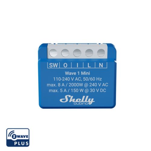 Shelly Qubino Wave 1 MINI smart relay with 1-gang, with Z-Wave protocol