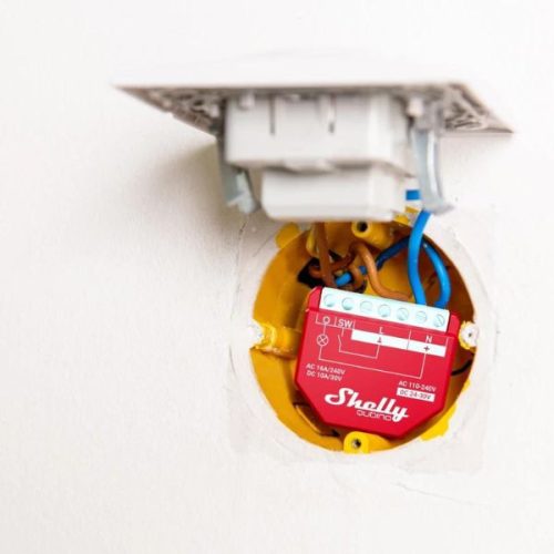 Shelly Qubino Wave 1PM smart relay with 1-gang, power meter, with Z-Wave protocol