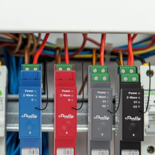 Shelly Qubino Wave PRO 2 smart DIN-rail relay with 2-gang, with Z-Wave protocol