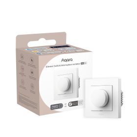   Aqara H2 Dimmer EU, Zigbee + Thread dimmer wall switch with universial wiring, white