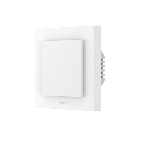 Aqara H2 Shutter Switch EU, Zigbee + Thread roller shutter wall switch, white/grey (DS-K02D)