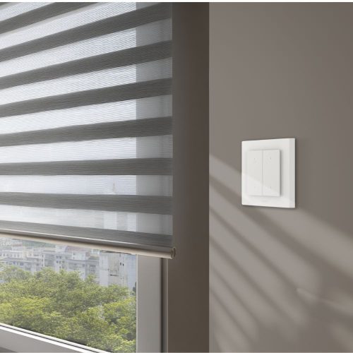 Aqara H2 Shutter Switch EU, Zigbee + Thread roller shutter wall switch, white/grey (DS-K02D)