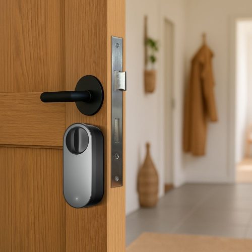 Aqara LITE U200 smart retrofit door lock, Matter compatible, black