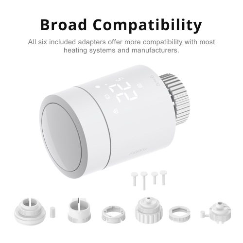 Aqara W600 Thermostat Valve – thermostatic radiator valve, Zigbee, Thread, Matter (WT-A03D)