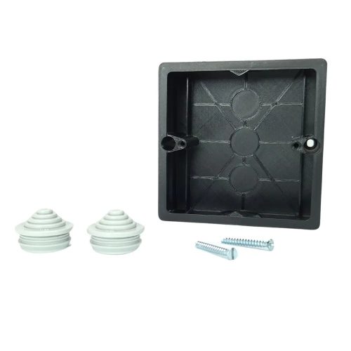 Surface-mount switch box, black