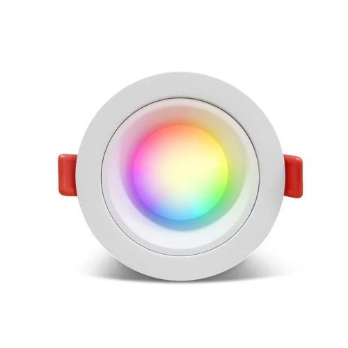 Gledopto GL-D-007P Zigbee Pro (Zigbee 3.0 + RF receiver) smart recessed LED downlight (1050 lumens. IP54), with white frame