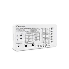   Gledopto GL-C-002P (6A), Zigbee Pro 5-in-1 Mini Ultra Thin LED controller (Zigbee+RF) 5V-24V DC, 6A