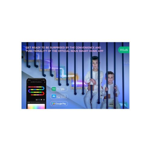 Nous F4 smart Tuya Wi-Fi RGBIC (chip-by-chip controllable) LED strip, 5 meters