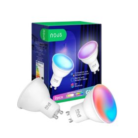  Nous P8 smart Tuya Wi-Fi RGB bulb (GU10 socket), Matter compatible, 2 pack