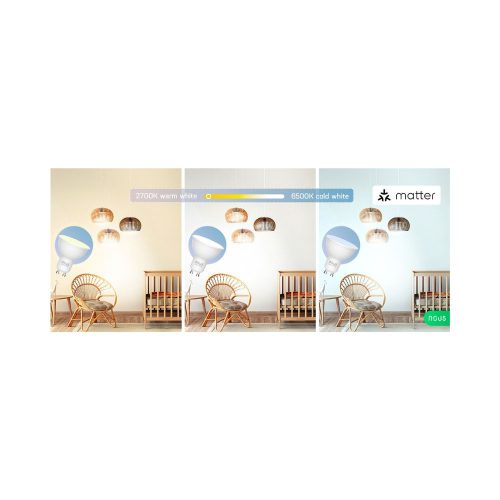 Nous P8 smart Tuya Wi-Fi RGB bulb (GU10 socket), Matter compatible