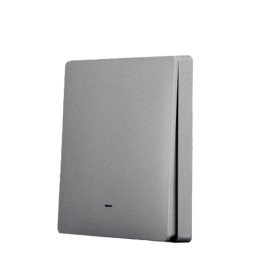 SmartWise wall switch front panel, dim grey, 1-button