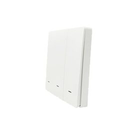 SmartWise wall switch front panel, white, 3-button