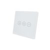 SmartWise roller shutter / shader / curtain smart switch, eWeLink compatible, with white touch glass front panel