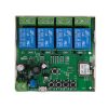 SmartWise 85V-250V AC Wi-Fi + eWeLink-Remote 4-gang smart relay switch, NO/NC, dry contact, momentary switch