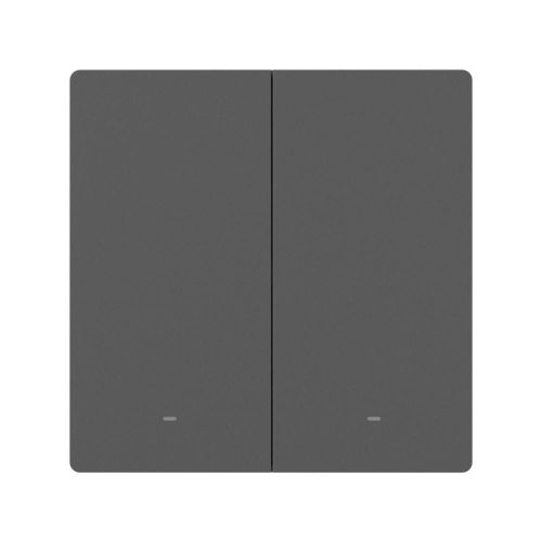SONOFF SwitchMan M5 Wi-Fi / Matter smart wall switch, 2-gang, standalone version, (new) gray (M5-2C-86M)