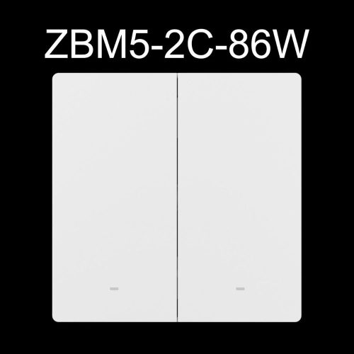 SONOFF SwitchMan M5 Zigbee smart wall switch, 2-gang, standalone version, white (ZBM5-2C-86W)