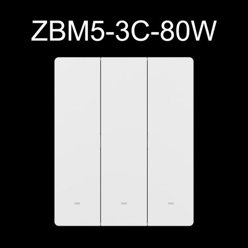 SONOFF SwitchMan M5 Zigbee smart wall switch, 3-gang, modular version, white (ZBM5-3C-80W)