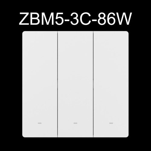 SONOFF SwitchMan M5 Zigbee smart wall switch, 3-gang, standalone version, white (ZBM5-3C-86W)