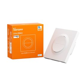   SONOFF Orb-ZBW2 2-Gang Zigbee Smart Switch – 2-gang, phase+neutral switch, Zigbee, white (MINI-ZB2GS-E)