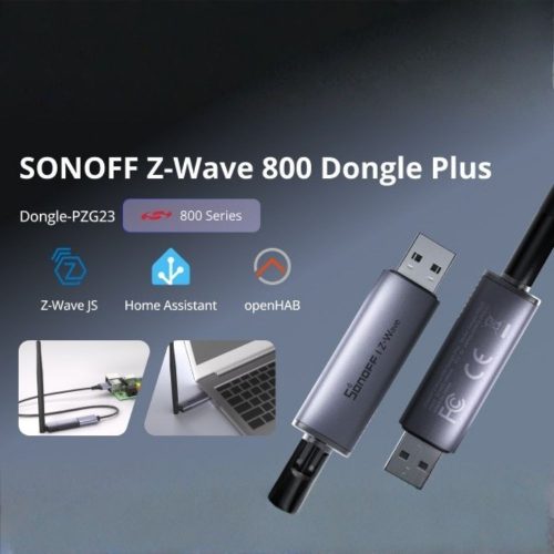 SONOFF Z-Wave 800 Dongle Plus – Z-Wave USB controller, LR, grey (Dongle-PZG23)