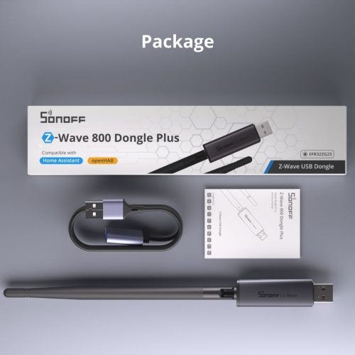 SONOFF Z-Wave 800 Dongle Plus – Z-Wave USB controller, LR, grey (Dongle-PZG23)