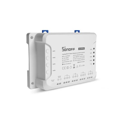 Sonoff 4CH PRO (R3) WiFi + RF smart relay switch with 4 channels, NO/NC and dry contact support