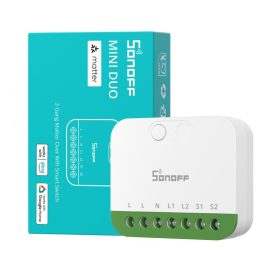 Sonoff MINI DUO 2-Gang Matter Over WiFi Smart Switch