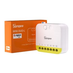 Sonoff MINI DUO-L 2-Gang Zigbee Smart Switch (No Neutral)