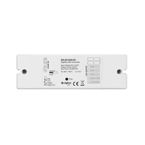 Sunricher 4-in-1 Zigbee RGBW / RGB CCT LED controller 4A/CH, DC12/24V  (SR-ZG1029-5C)